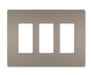 Legrand Canada - Three-Gang Screwless Wall Plate - Nickel- Union Lighting Luminaires Decor