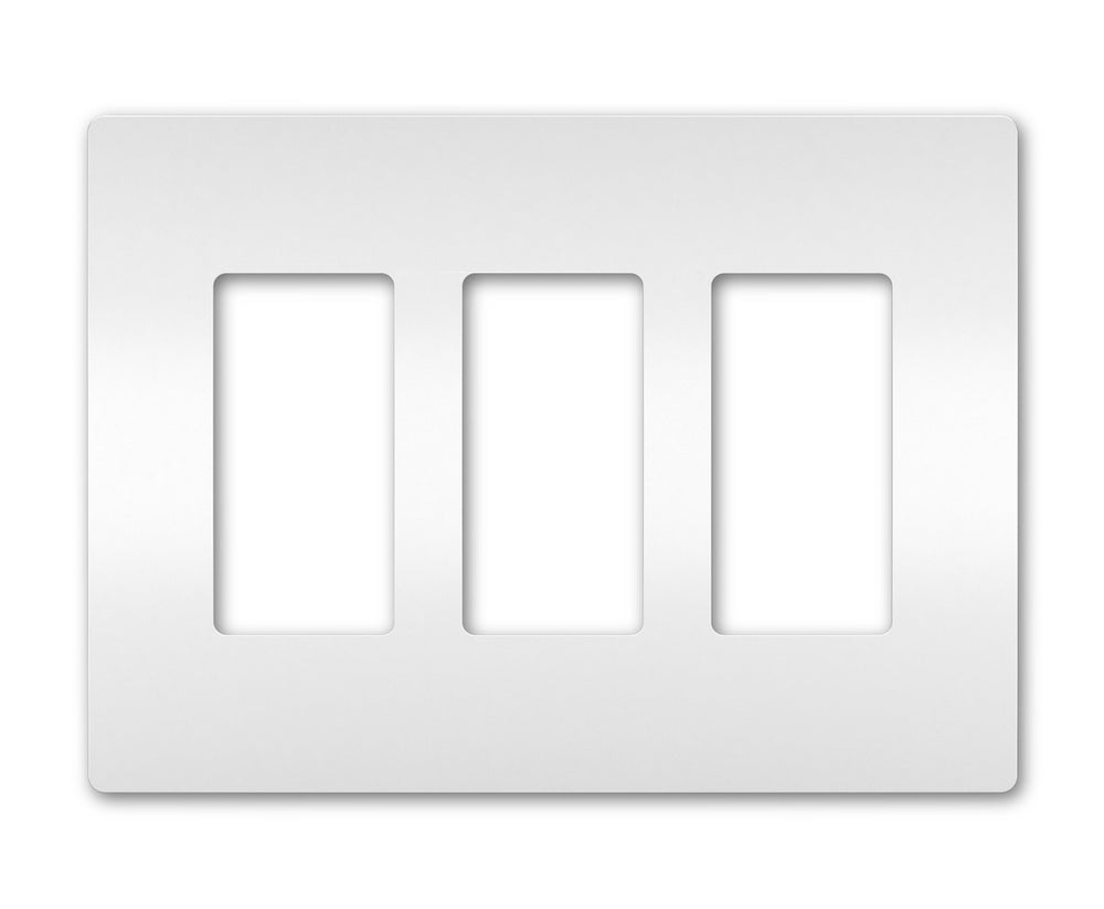 Legrand Canada - Three-Gang Screwless Wall Plate - White- Union Lighting Luminaires Decor