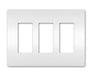 Legrand Canada - Three-Gang Screwless Wall Plate - White- Union Lighting Luminaires Decor