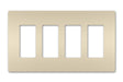 Legrand Canada - Four-Gang Screwless Wall Plate - Light Almond- Union Lighting Luminaires Decor