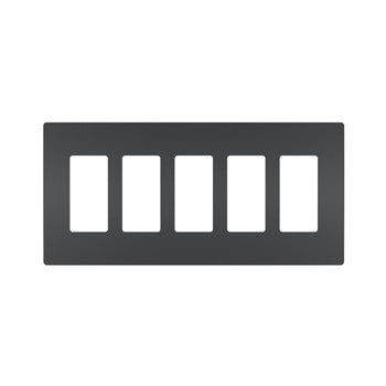 Legrand Canada - Five-Gang Screwless Wall Plate - Graphite- Union Lighting Luminaires Decor