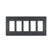 Legrand Canada - Five-Gang Screwless Wall Plate - Graphite- Union Lighting Luminaires Decor