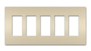 Legrand Canada - Five-Gang Screwless Wall Plate - Light Almond- Union Lighting Luminaires Decor