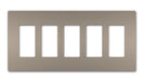Legrand Canada - Five-Gang Screwless Wall Plate - Nickel- Union Lighting Luminaires Decor