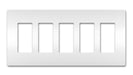 Legrand Canada - Five-Gang Screwless Wall Plate - White- Union Lighting Luminaires Decor