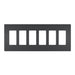 Legrand Canada - Six-Gang Screwless Wall Plate - Graphite- Union Lighting Luminaires Decor