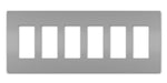 Legrand Canada - Six-Gang Screwless Wall Plate - Gray- Union Lighting Luminaires Decor