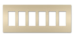 Legrand Canada - Six-Gang Screwless Wall Plate - Ivory- Union Lighting Luminaires Decor