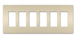 Legrand Canada - Six-Gang Screwless Wall Plate - Light Almond- Union Lighting Luminaires Decor