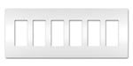 Legrand Canada - Six-Gang Screwless Wall Plate - White- Union Lighting Luminaires Decor