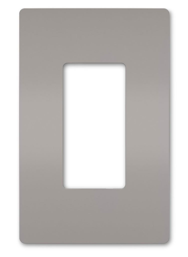 Legrand Canada - One-Gang Screwless Wall Plate - Gray- Union Lighting Luminaires Decor