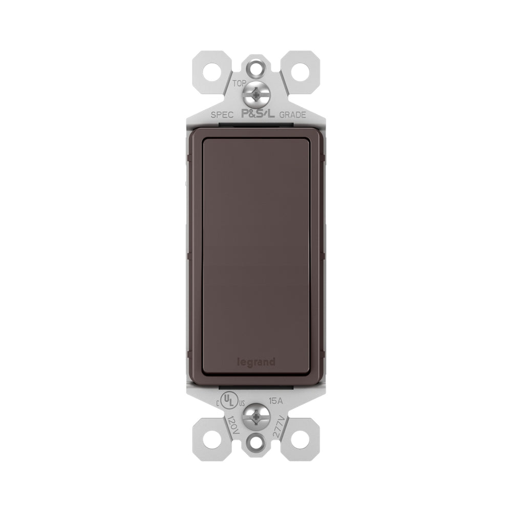 Legrand Canada - 15A Single-Pole Switch - Dark Bronze- Union Lighting Luminaires Decor