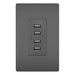 Legrand Canada - Quad USB Charger - Black- Union Lighting Luminaires Decor