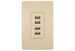 Legrand Canada - Quad USB Charger - Ivory- Union Lighting Luminaires Decor