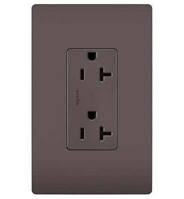 Legrand Canada - Spec Grade 20A Tamper-Resistant Receptacle - Brown- Union Lighting Luminaires Decor