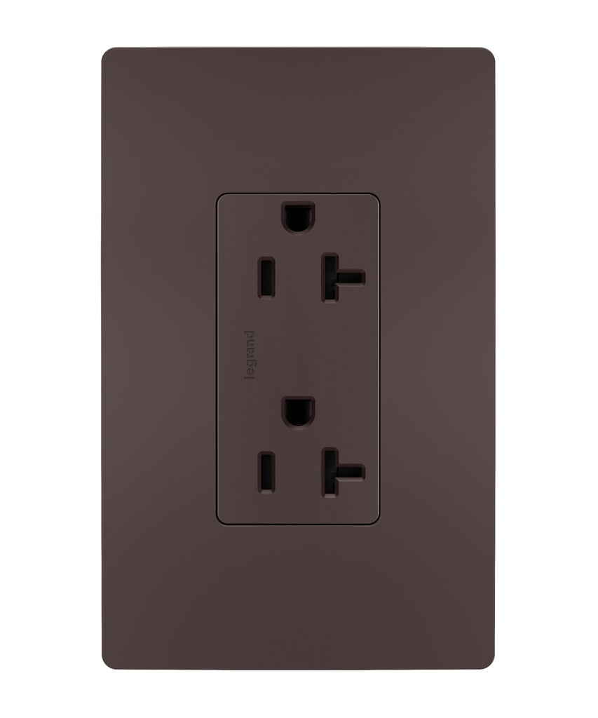 Legrand Canada - Spec Grade 20A Tamper-Resistant Receptacle - Dark Bronze- Union Lighting Luminaires Decor