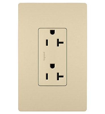 Legrand Canada - Spec Grade 20A Tamper-Resistant Receptacle - Ivory- Union Lighting Luminaires Decor