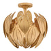Fredrick Ramond Canada - LED Convertible Semi-Flush Mount - Camille - Distressed Brass- Union Lighting Luminaires Decor