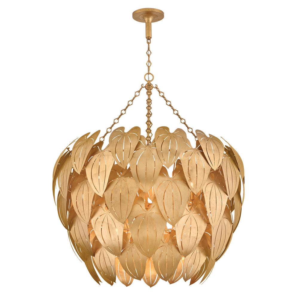Fredrick Ramond Canada - LED Chandelier - Camille - Distressed Brass- Union Lighting Luminaires Decor