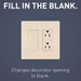 Legrand Canada - BLANK INSERT - Ivory- Union Lighting Luminaires Decor