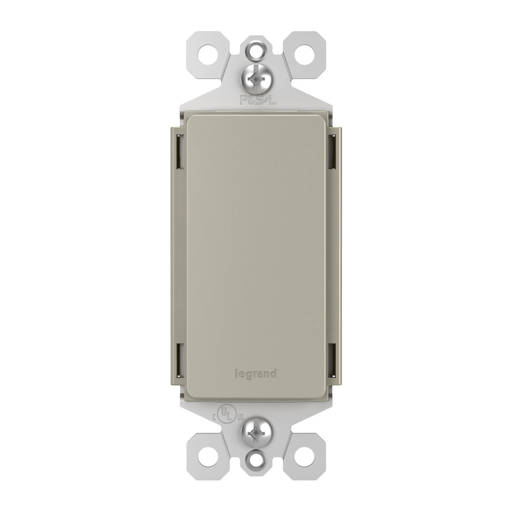 Legrand Canada - Blank Decorator Wall Strap - Nickel- Union Lighting Luminaires Decor