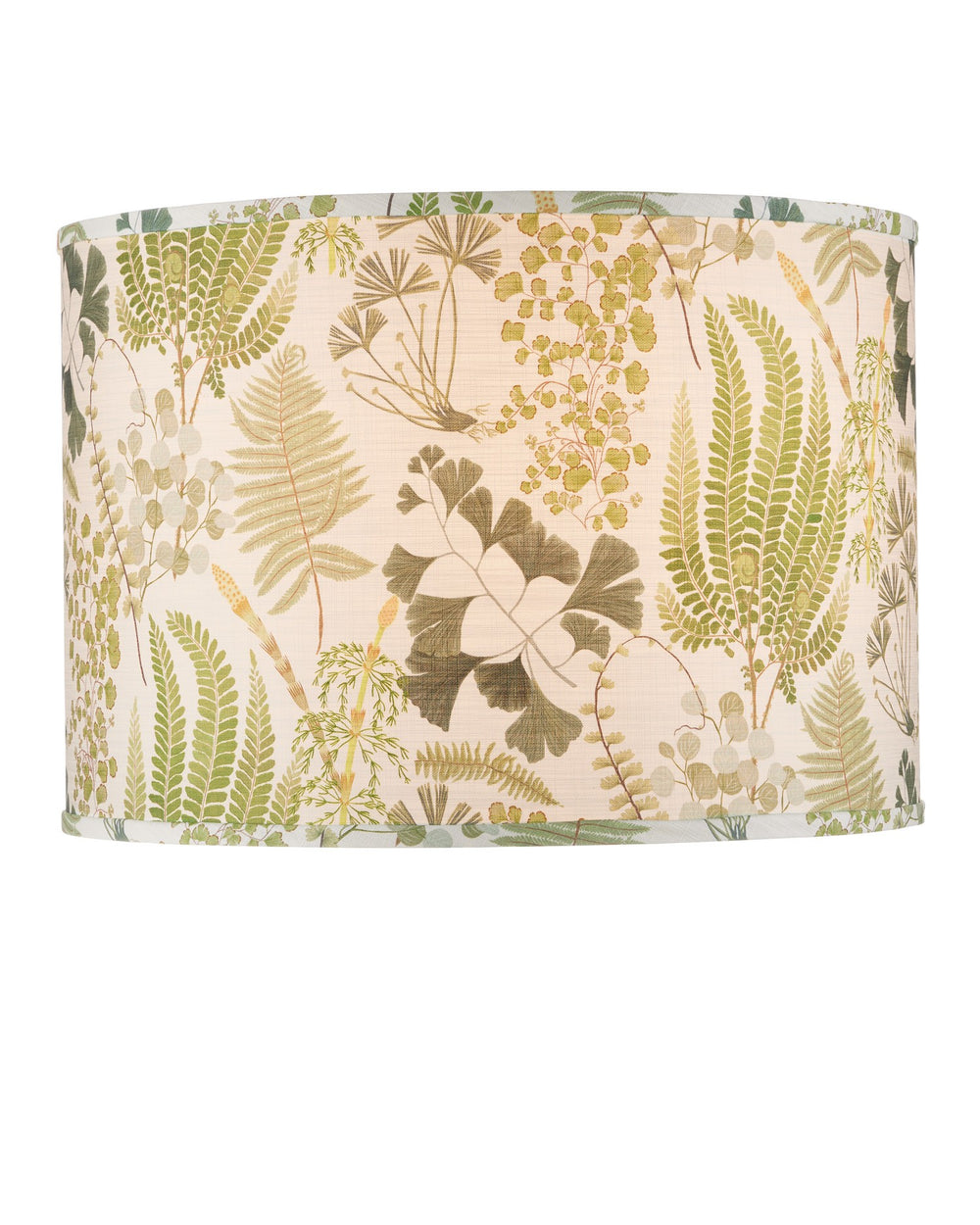 Currey and Company - Lamp Shade - Theodora Drum Lamp Shade - Green / Ivory- Union Lighting Luminaires Decor