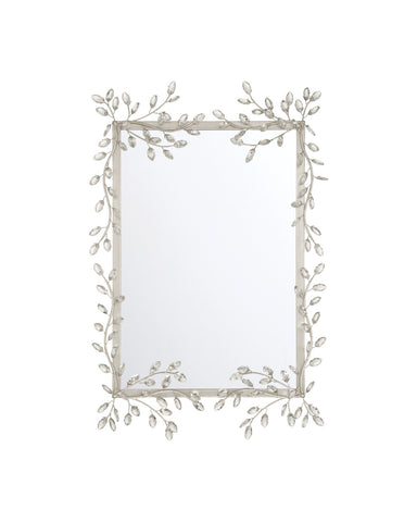 Currey and Company - Mirror - Forget-Me-Not - Clear/Silver Leaf- Union Lighting Luminaires Decor
