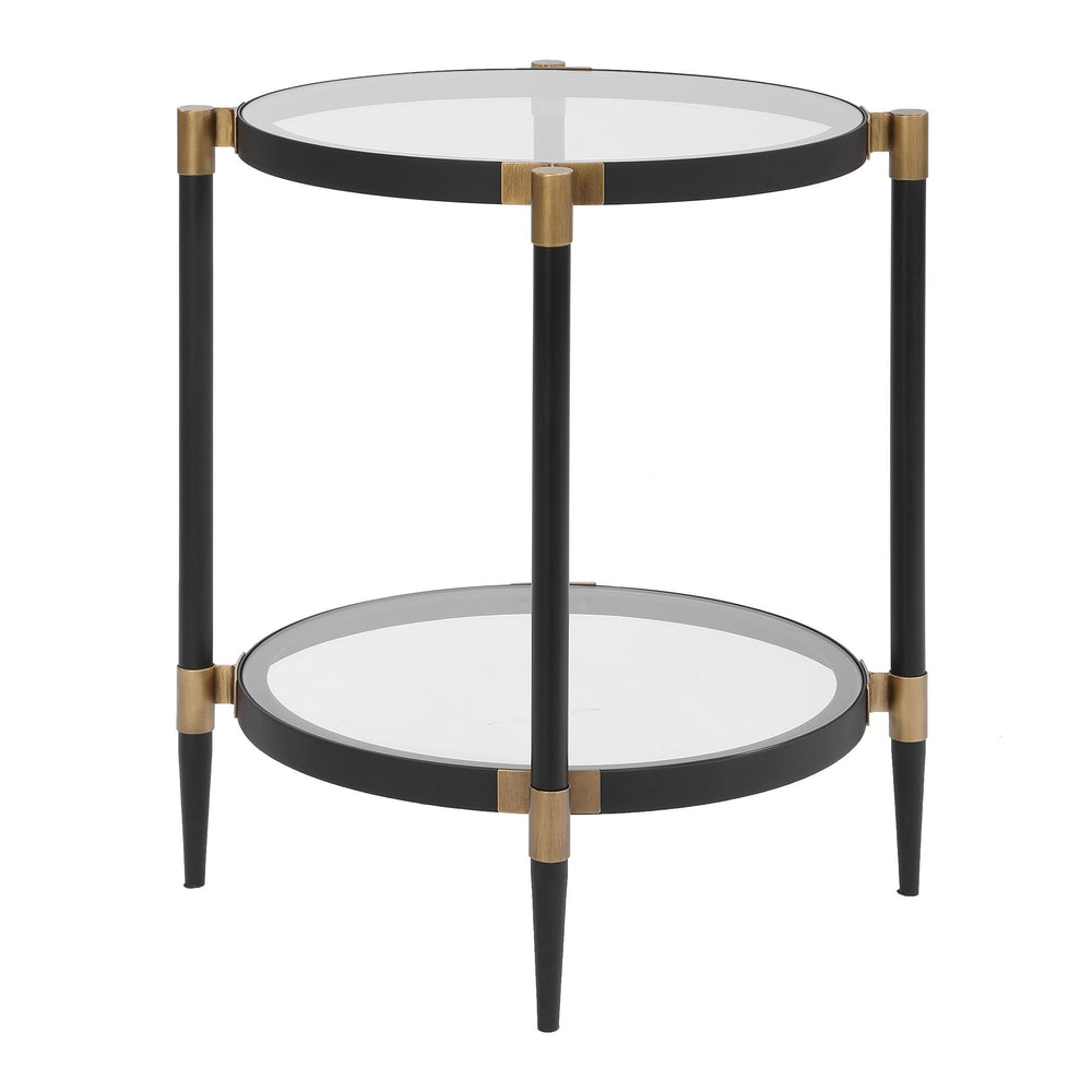 Uttermost - Side Table - Chadid - Black Iron- Union Lighting Luminaires Decor