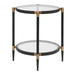 Uttermost - Side Table - Chadid - Black Iron- Union Lighting Luminaires Decor