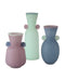 Currey and Company - Vase - Vassily Vases Set of 3 - Light Purple / Light Blue / Dark Blue- Union Lighting Luminaires Decor