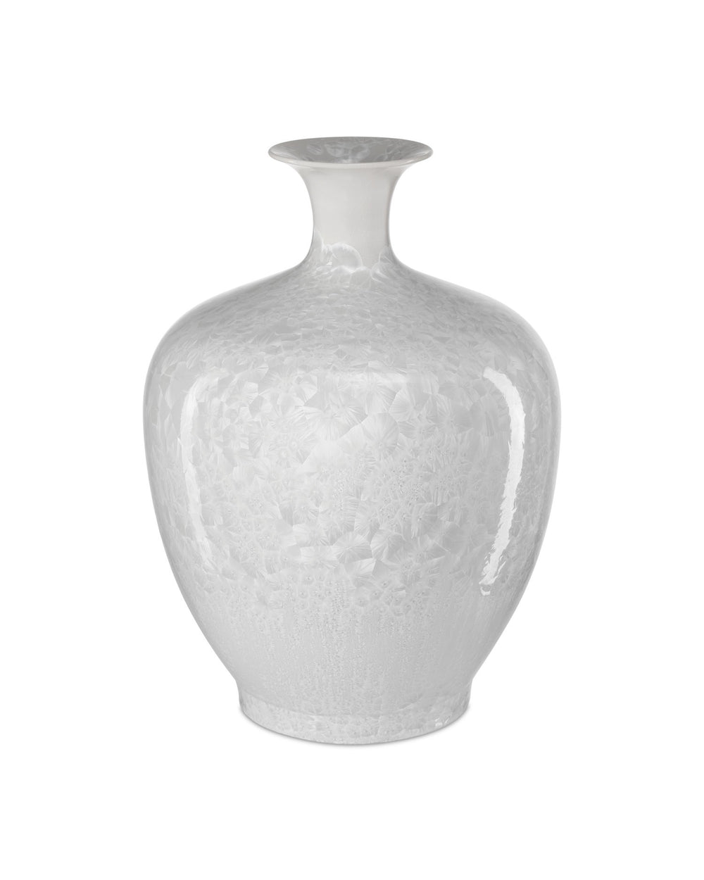 Currey and Company - Vase - Crystalline - Crystallized White- Union Lighting Luminaires Decor