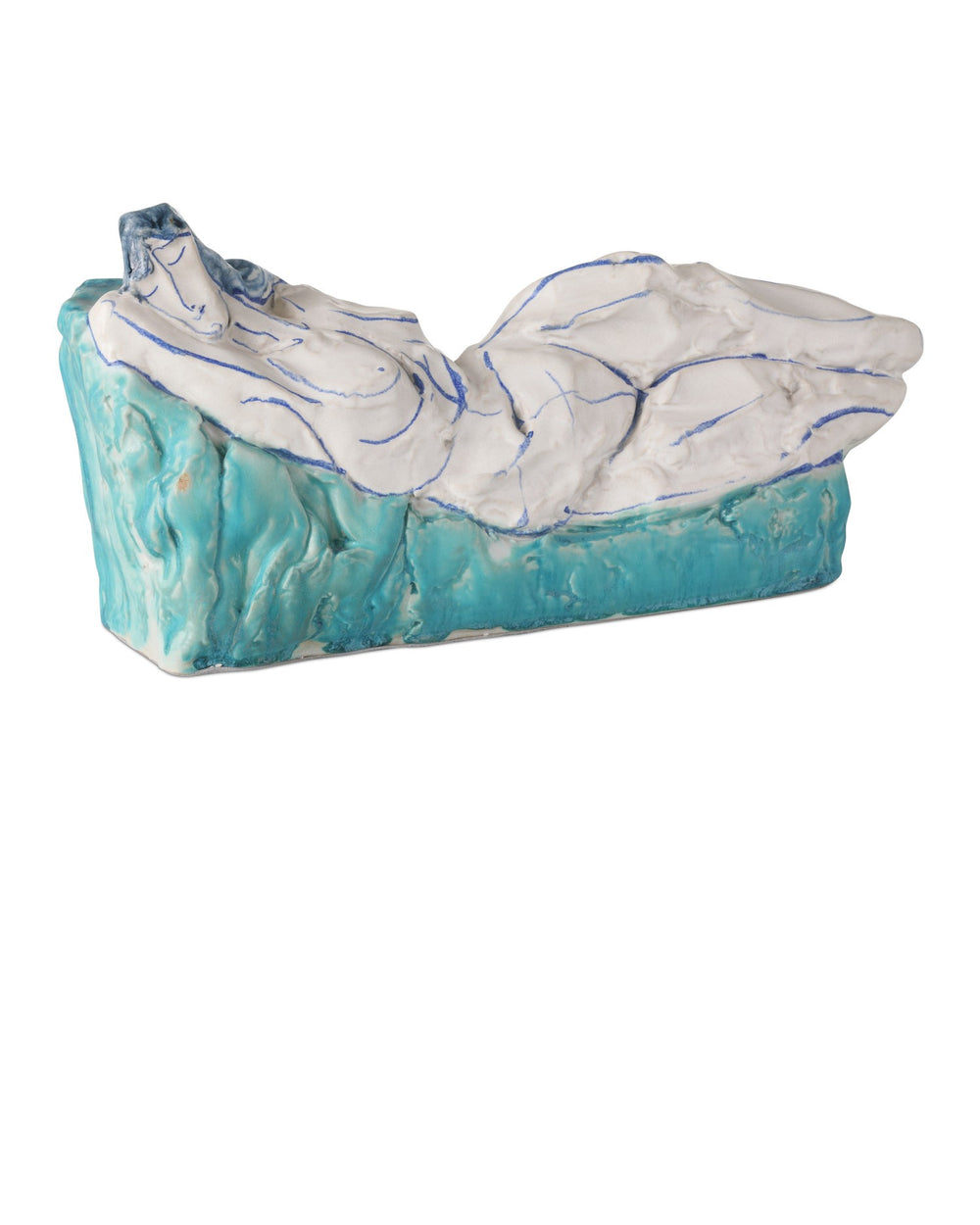 Currey and Company - Object - Reclining Nude - Blue/Off-White- Union Lighting Luminaires Decor