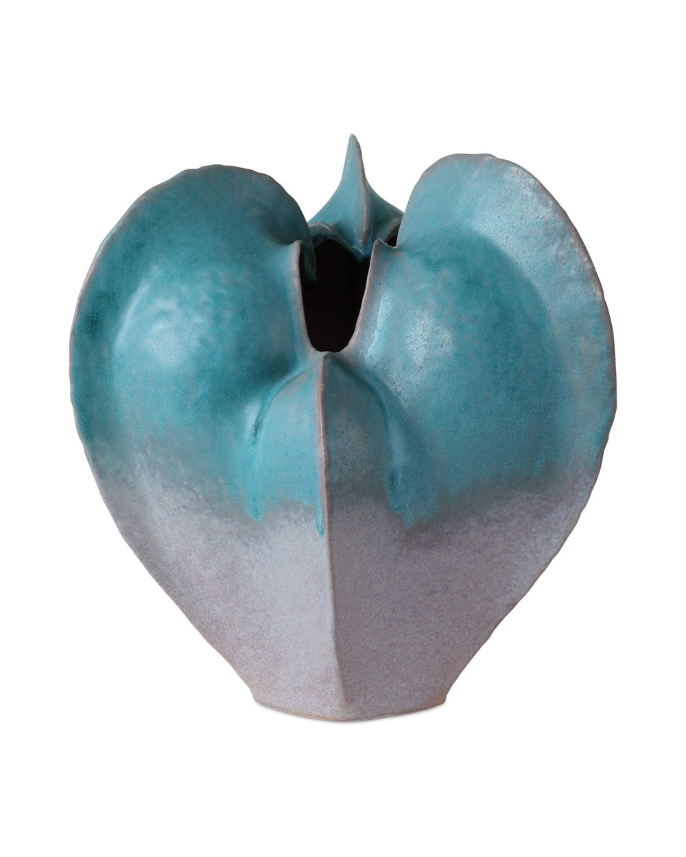 Currey and Company - Vase - Free-Form - Blue/Dark Gray- Union Lighting Luminaires Decor