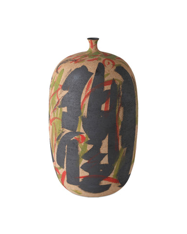 Currey and Company - Vase - Zeal - Black/Yellow/Green/Red- Union Lighting Luminaires Decor