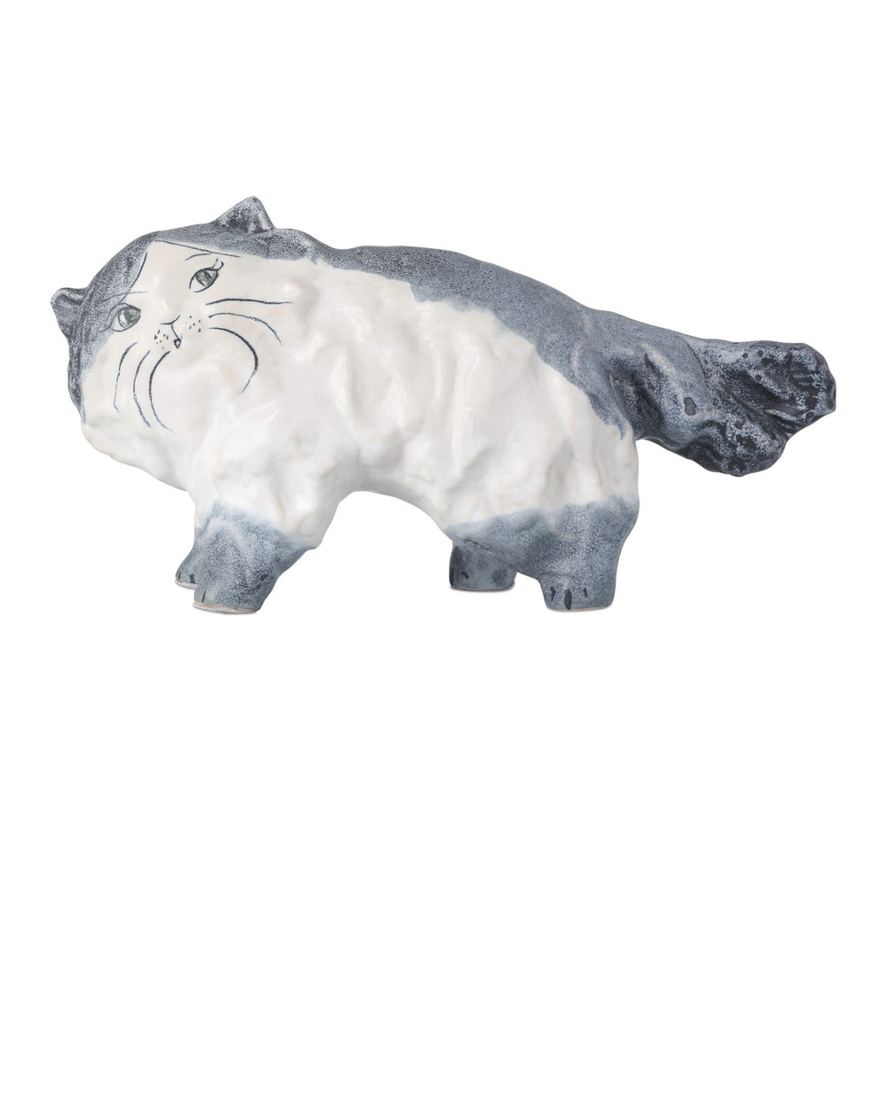 Currey and Company - Object - Siamese Cat - Grayish Blue/Off-White- Union Lighting Luminaires Decor