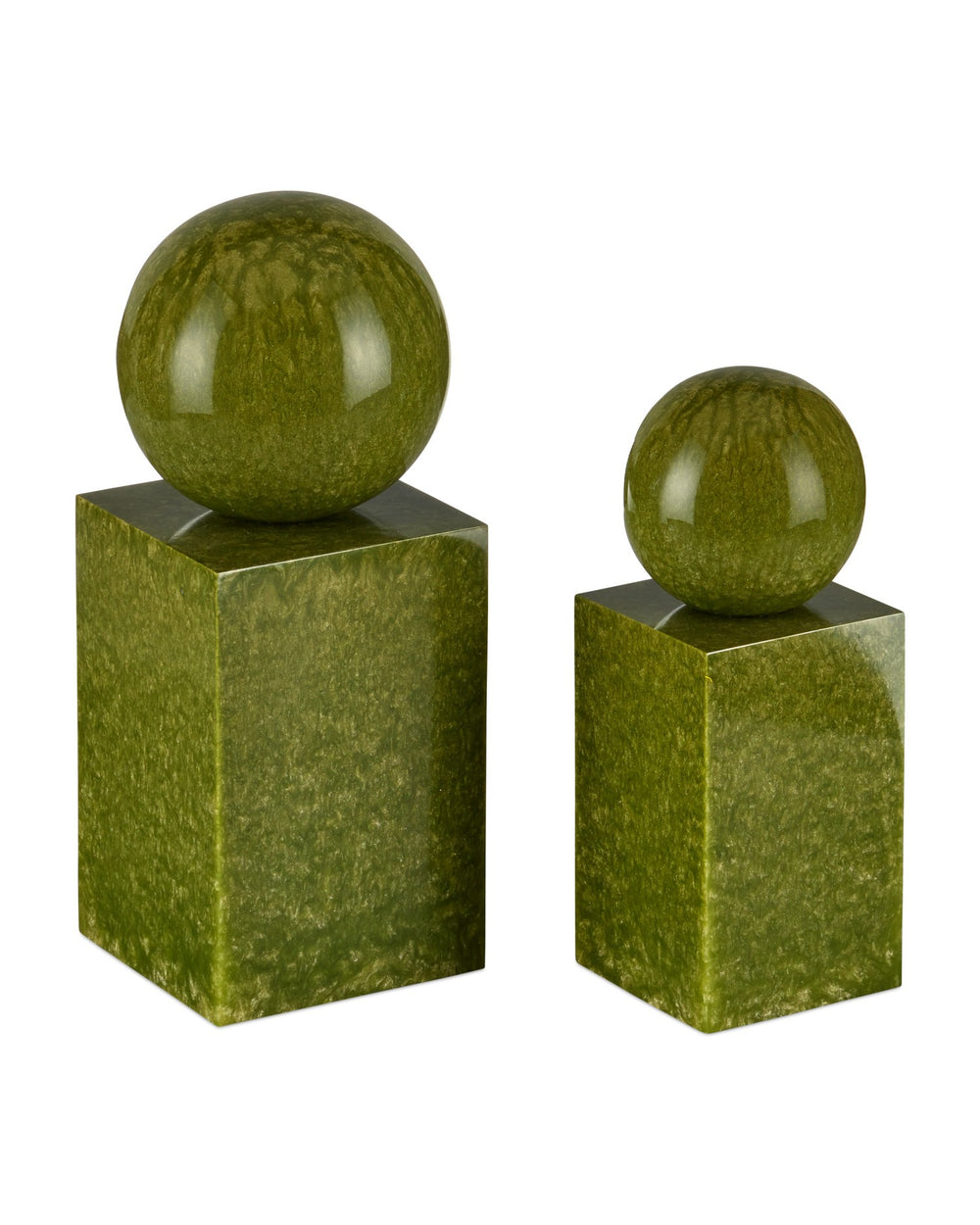 Currey and Company - Object Set of 2 - Nova - Green- Union Lighting Luminaires Decor