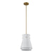 Thesis Canada - One Light Convertible Pendant - Bryony - Brushed Gold- Union Lighting Luminaires Decor