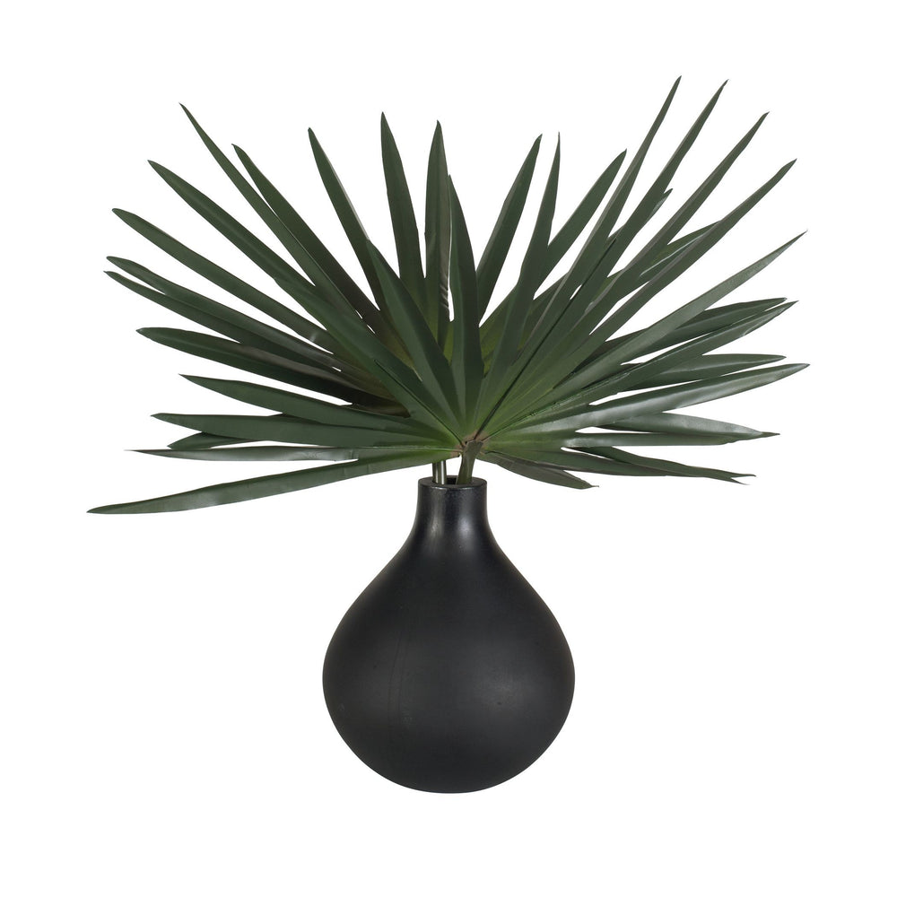 Uttermost - Vase - Axis Palm - Matte Black- Union Lighting Luminaires Decor