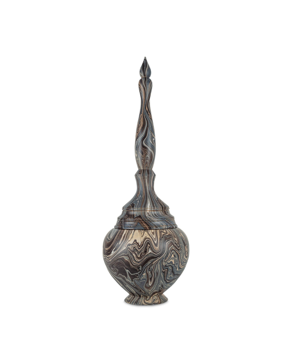 Currey and Company - Box - Marbleized - Marbleized Brown- Union Lighting Luminaires Decor