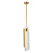 Thesis Canada - One Light Pendant - Enzio - Brushed Gold, Matte White- Union Lighting Luminaires Decor