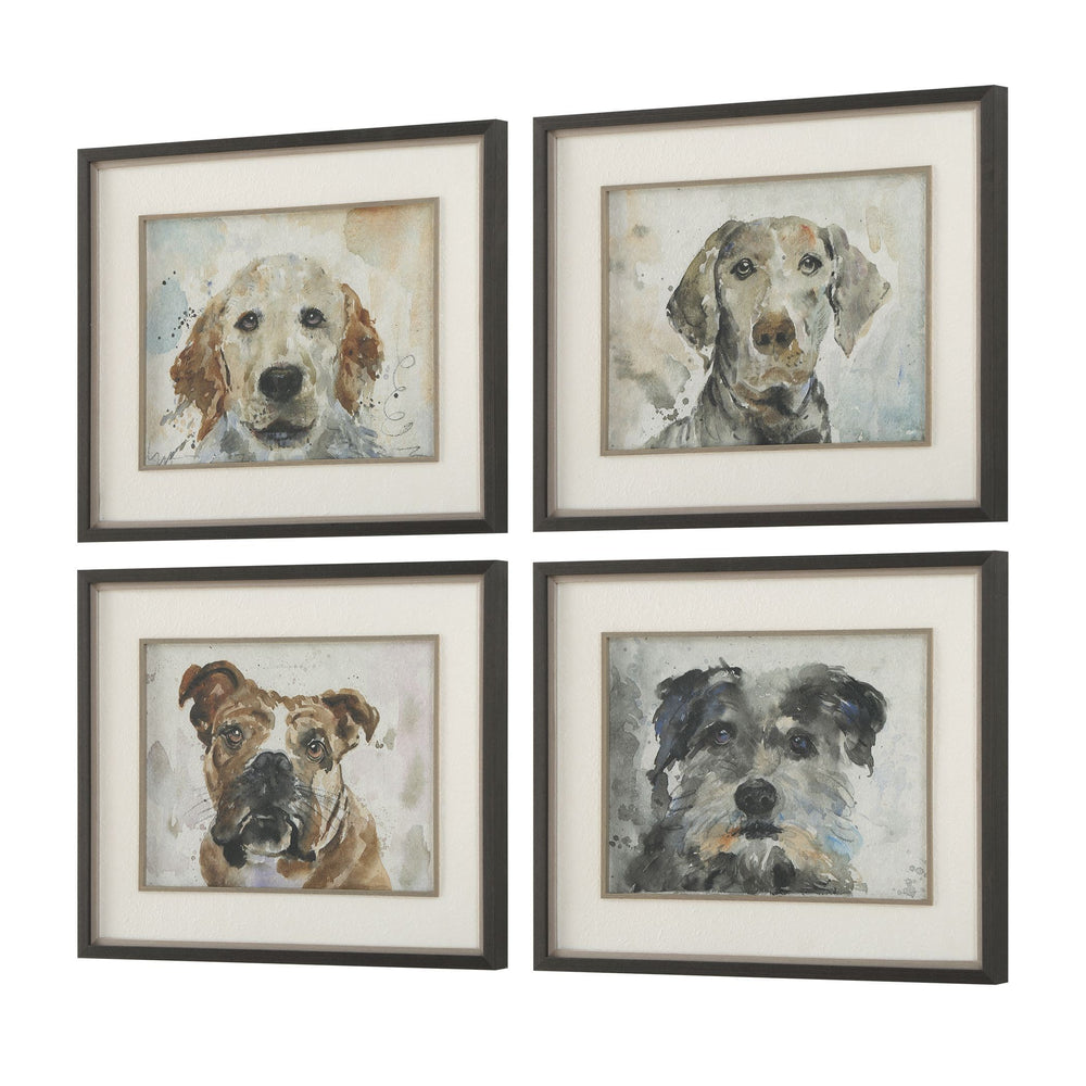 Uttermost - Framed Prints Set/4 - Dog Days- Union Lighting Luminaires Decor