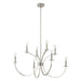 Thesis Canada - Eight Light Chandelier - Florian - Polished Nickel, Clear- Union Lighting Luminaires Decor