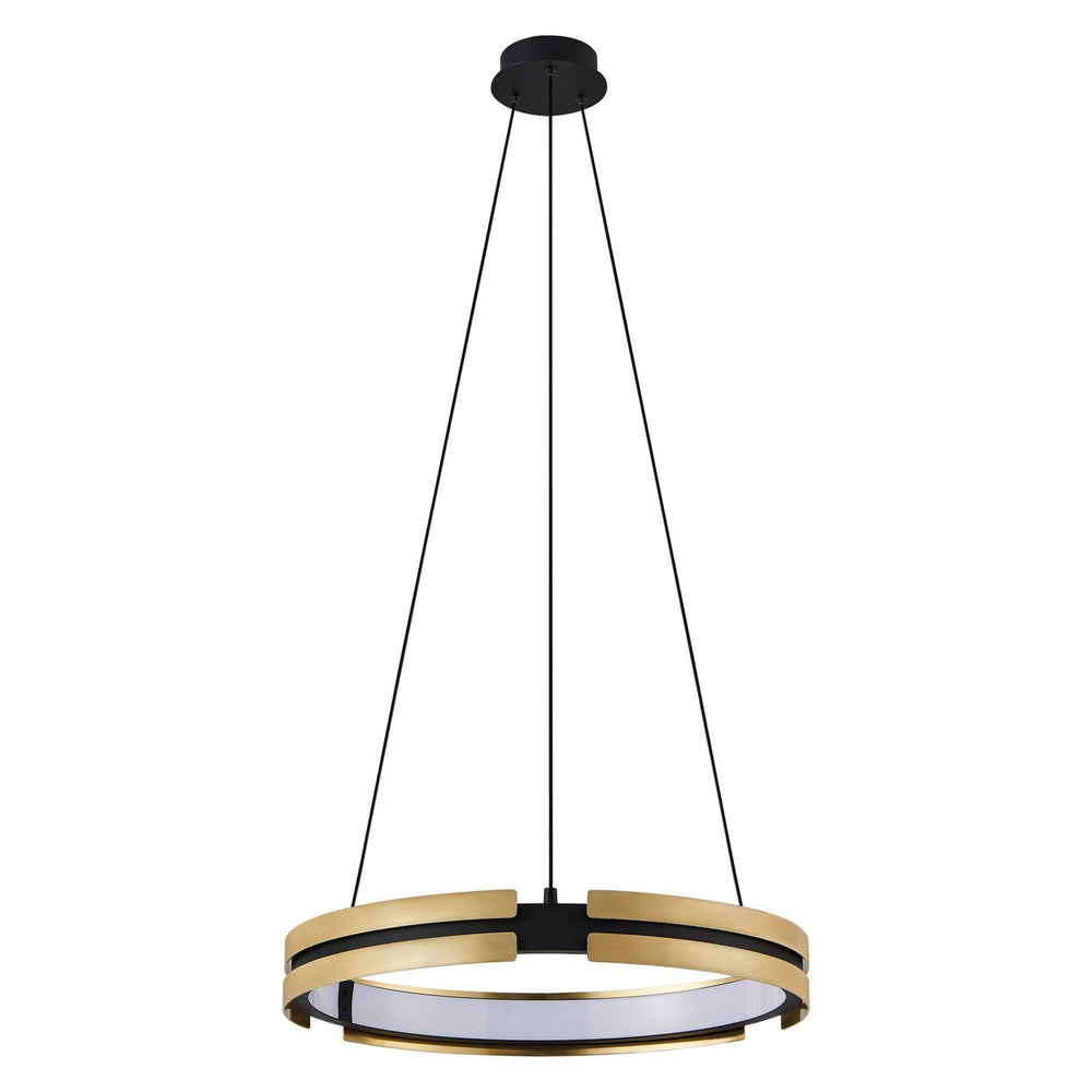 Thesis Canada - LED Pendant - Grazia - Matte Black/Brushed Gold- Union Lighting Luminaires Decor