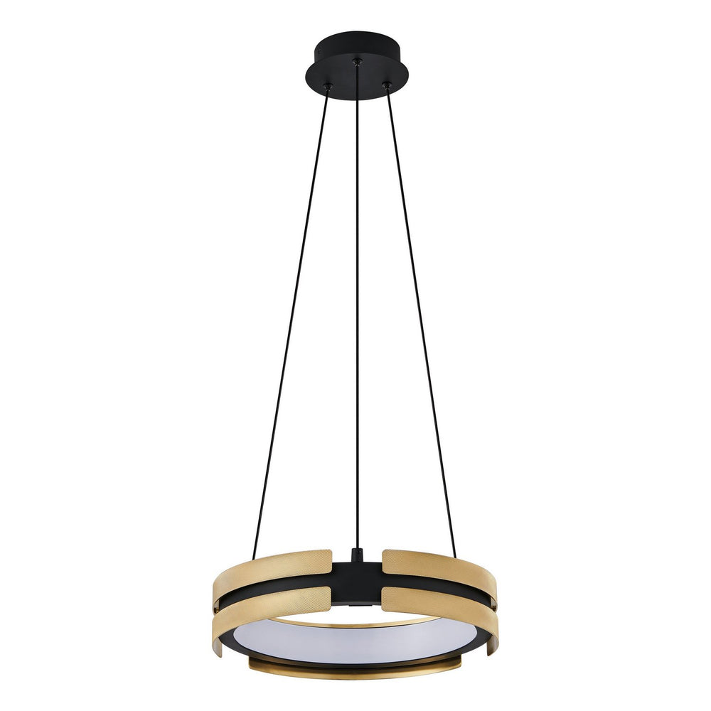 Thesis Canada - LED Pendant - Grazia - Matte Black/Brushed Gold- Union Lighting Luminaires Decor