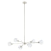Thesis Canada - Six Light Pendant - Helena - Polished Nickel- Union Lighting Luminaires Decor