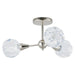 Thesis Canada - Three Light Semi-Flush Mount - Helena - Polished Nickel- Union Lighting Luminaires Decor