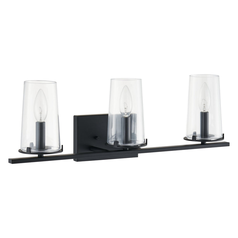 Thesis Canada - Three Light Vanity - Jared - Matte Black- Union Lighting Luminaires Decor