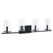Thesis Canada - Four Light Vanity - Jared - Matte Black- Union Lighting Luminaires Decor