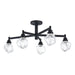 Thesis Canada - Five Light Semi-Flush Mount - Lillyanna - Matte Black- Union Lighting Luminaires Decor