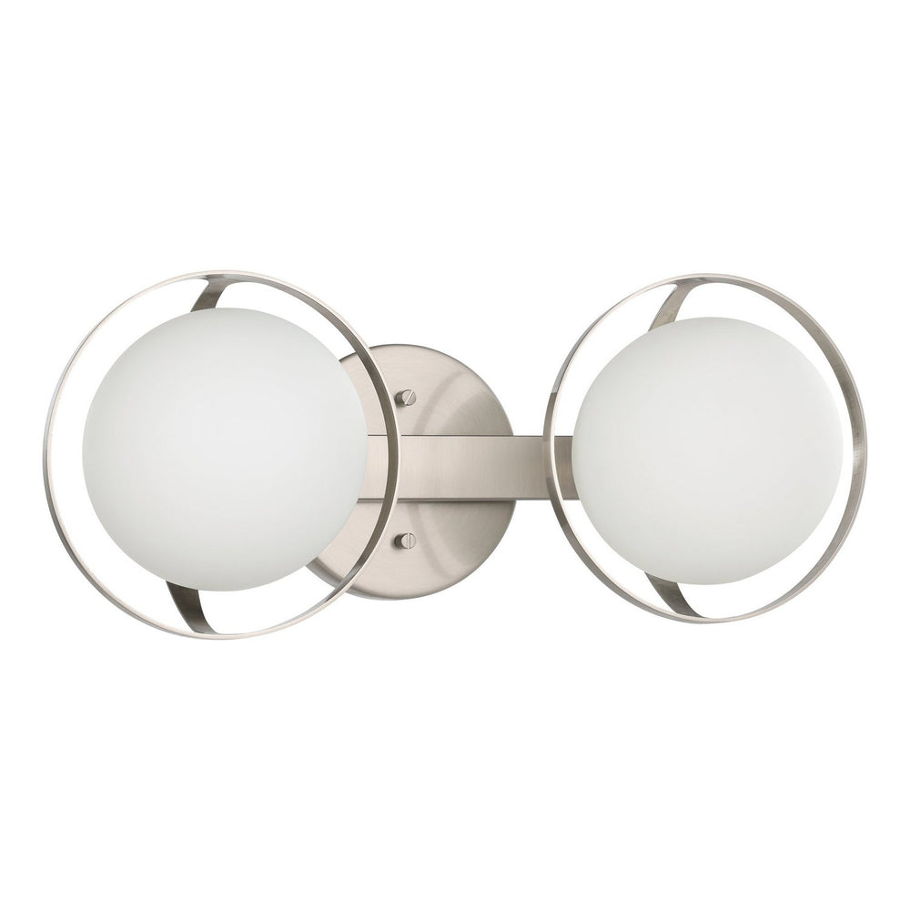 Thesis Canada - Two Light Vanity - Parker - Brushed Nickel- Union Lighting Luminaires Decor